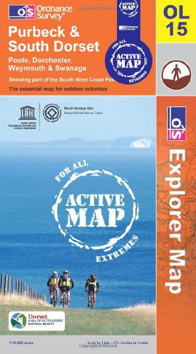 Purbeck and South Dorset: Sheet OL15 (OS Explorer Map Active)