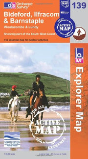 Bideford, Ilfracombe and Barnstable: Sheet 139 (OS Explorer Map Active)