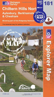 Chiltern Hills North: Sheet 181 (OS Explorer Map Active)