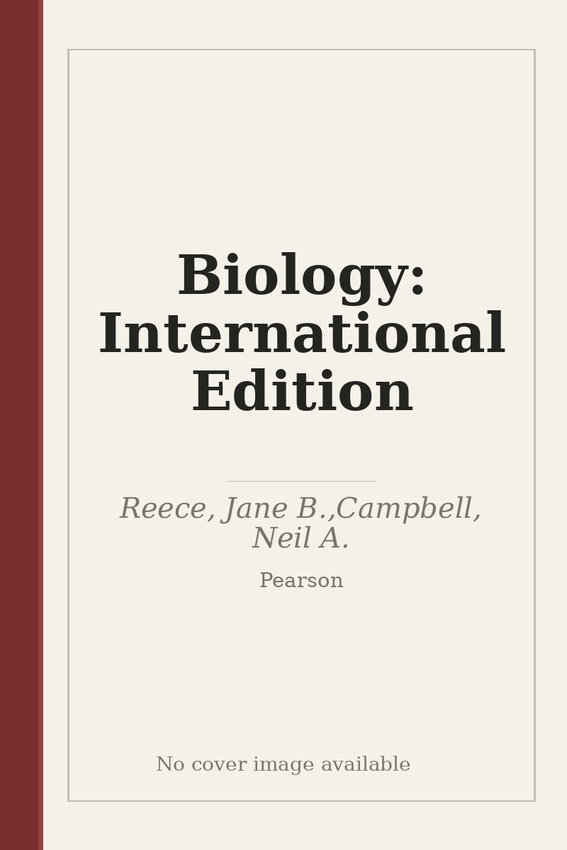Biology: International Edition - no cover image available