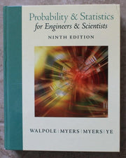 Probability and Statistics for Engineers and Scientists