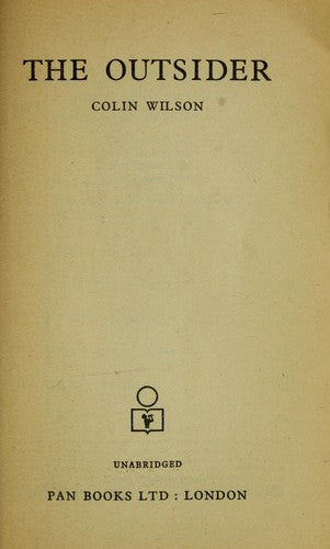 The Outsider (Pan paperback)