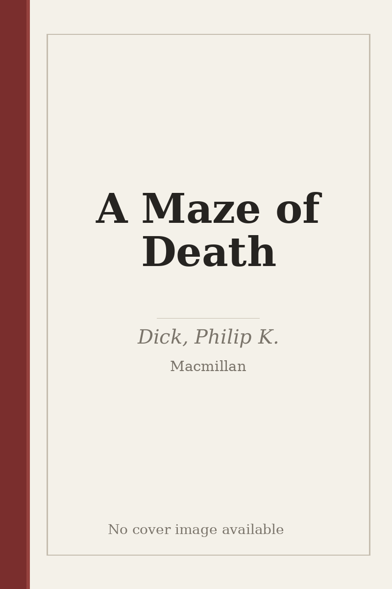 A Maze of Death - no cover image available