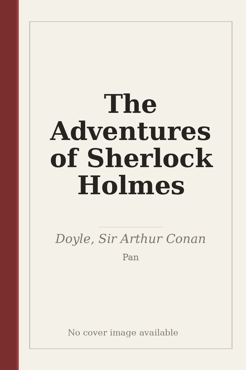 The Adventures of Sherlock Holmes - no cover image available