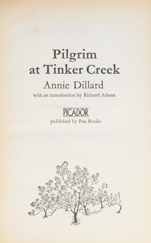 Pilgrim At Tinker Creek (Picador Books)