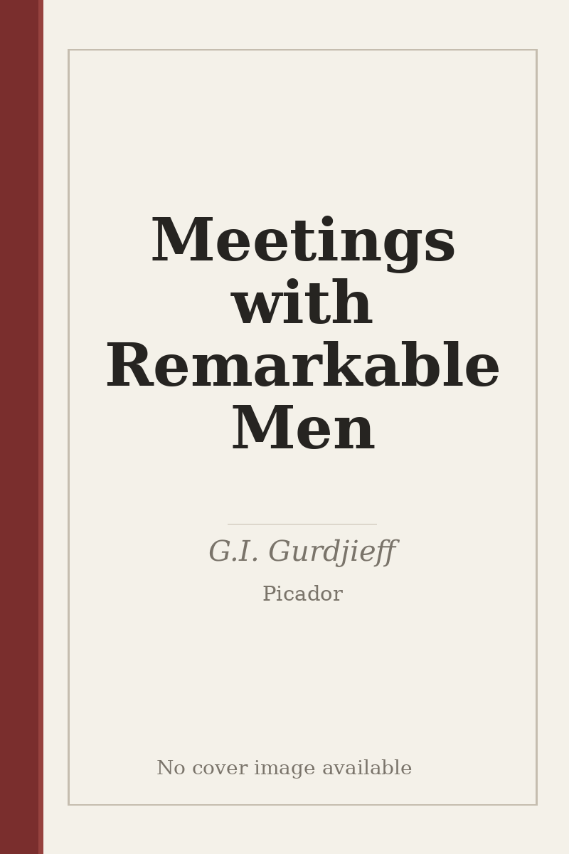 Meetings with Remarkable Men - no cover image available
