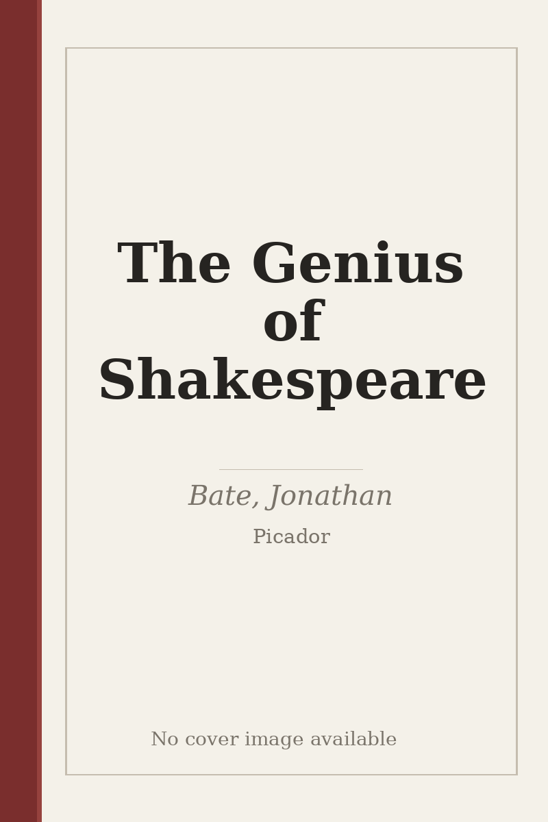 The Genius of Shakespeare - no cover image available