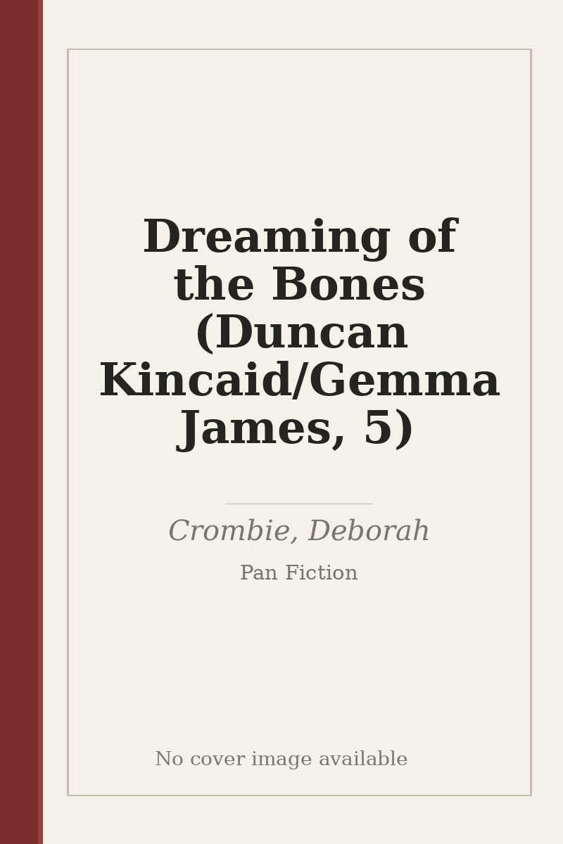 Dreaming of the Bones (Duncan Kincaid/Gemma James, 5) - no cover image available