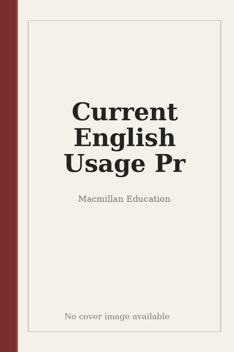 Current English Usage Pr - no cover image available