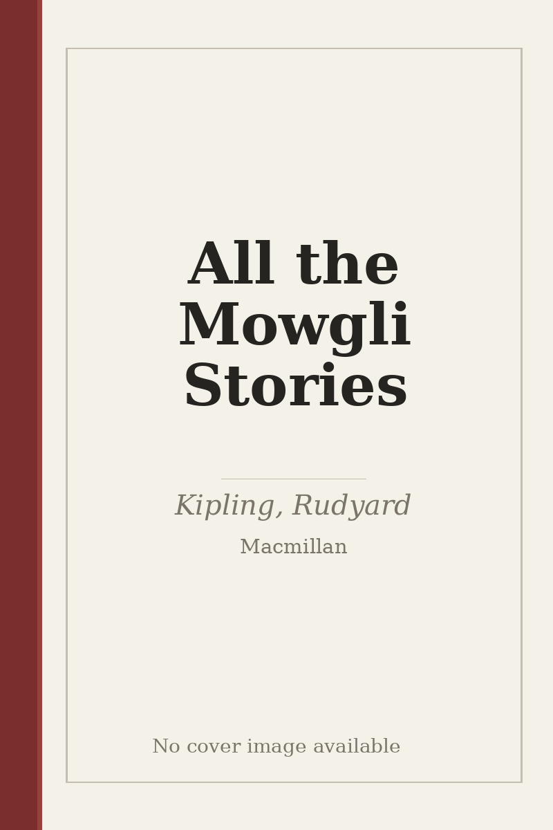 All the Mowgli Stories - no cover image available