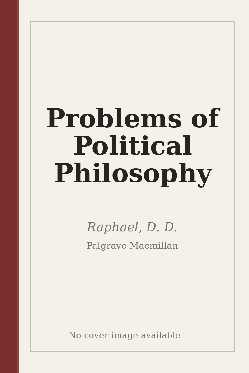 Problems of Political Philosophy - no cover image available