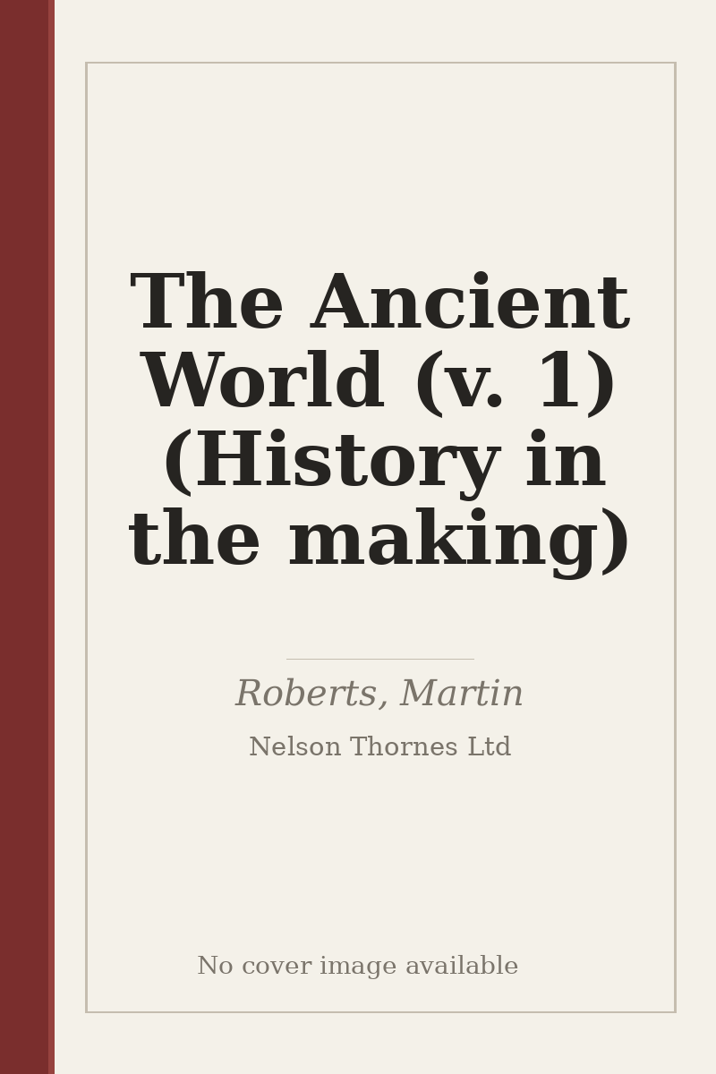 The Ancient World (v. 1) (History in the making) - no cover image available