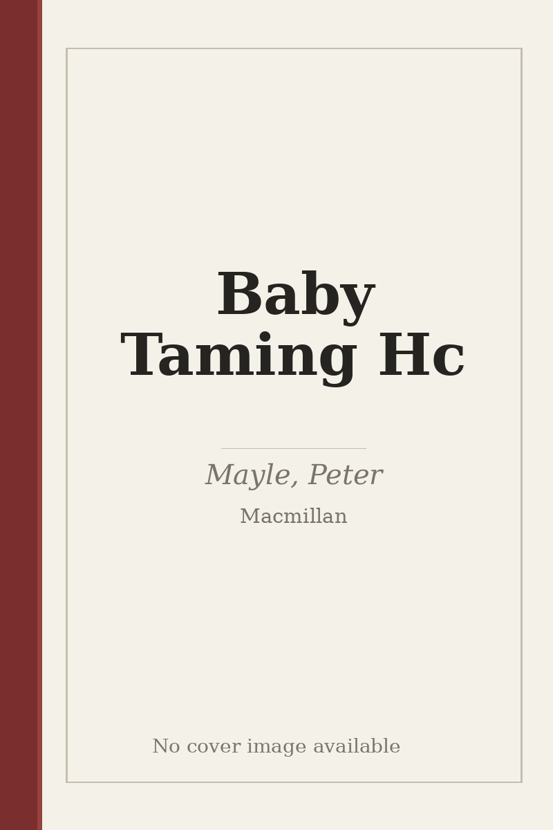 Baby Taming Hc - no cover image available
