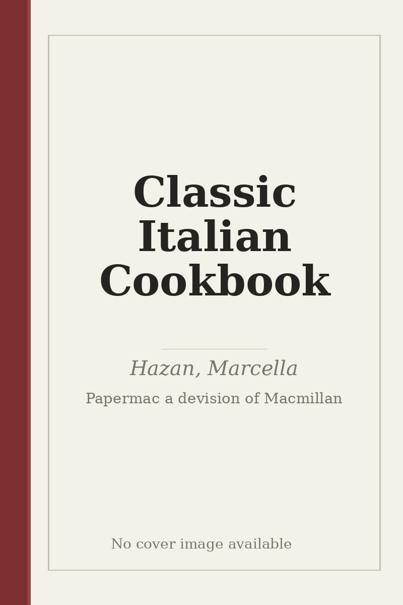 Classic Italian Cookbook - no cover image available