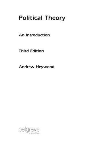 Political Theory: An Introduction