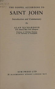 Saint John (Torch Bible Commentaries)