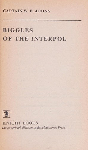 Biggles of the Interpol (Knight Books)