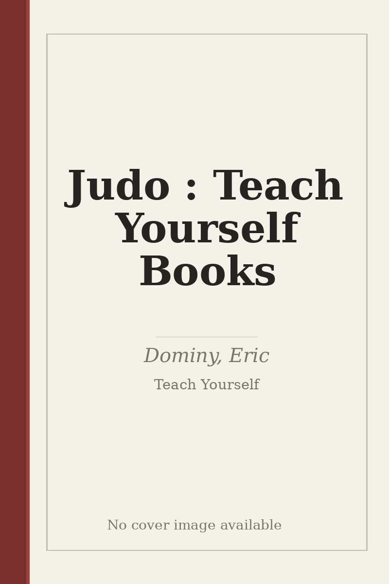 Judo : Teach Yourself Books - no cover image available