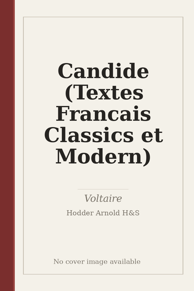 Candide (Textes Francais Classics et Modern) - no cover image available