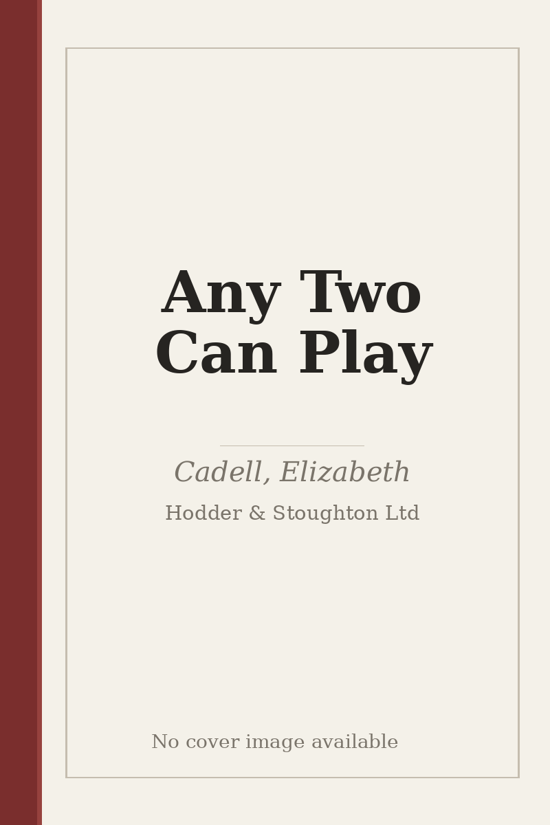 Any Two Can Play - no cover image available