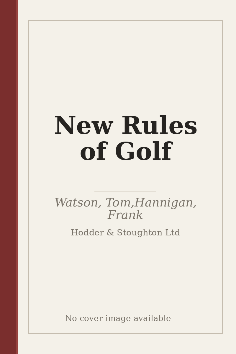 New Rules of Golf - no cover image available