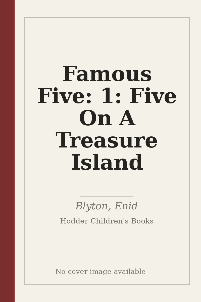 Famous Five: 1: Five On A Treasure Island - no cover image available