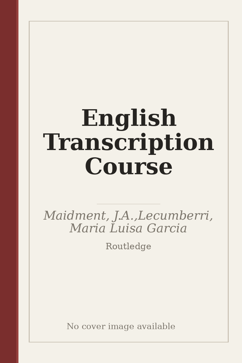 English Transcription Course - no cover image available