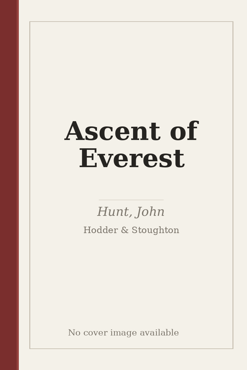 Ascent of Everest - no cover image available