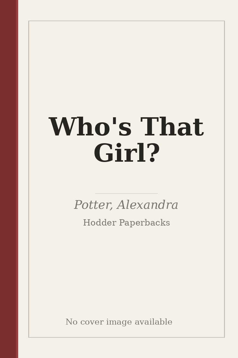 Who's That Girl? - no cover image available