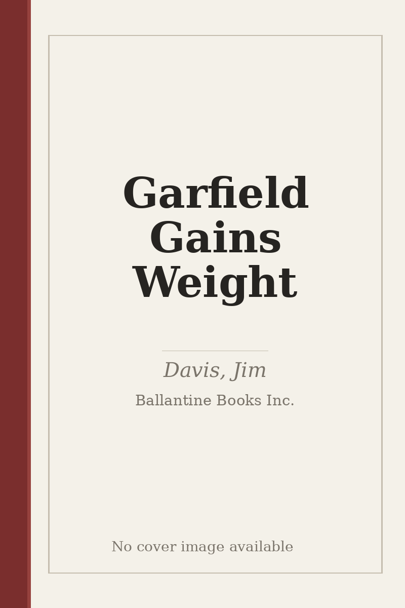 Garfield Gains Weight - no cover image available