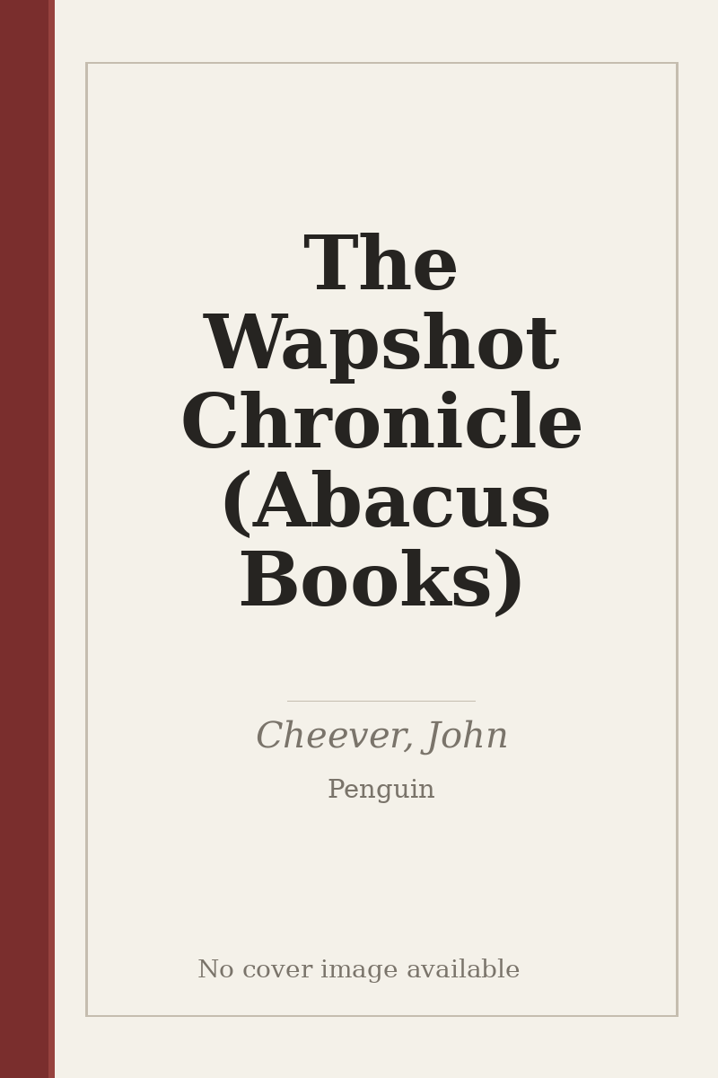 The Wapshot Chronicle (Abacus Books) - no cover image available