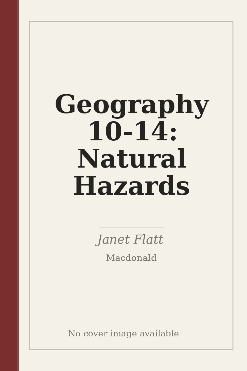 Geography 10-14: Natural Hazards - no cover image available