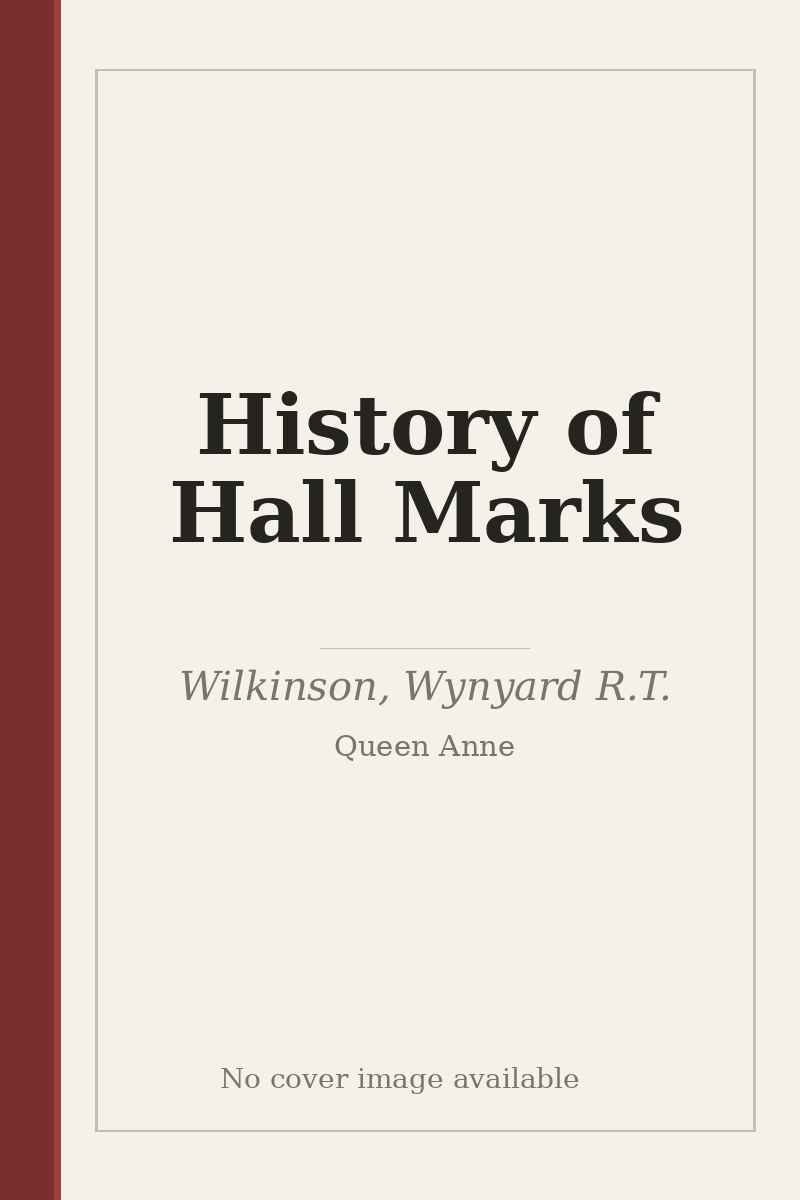 History of Hall Marks - no cover image available