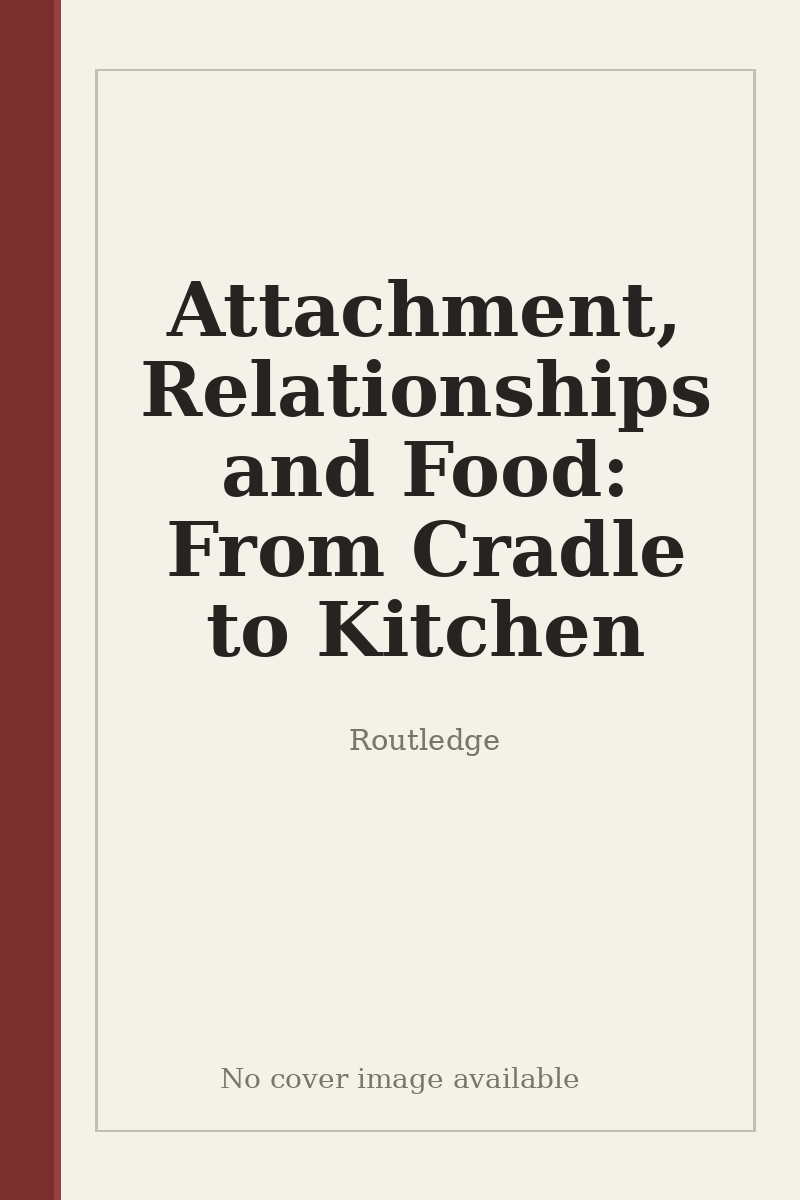 Attachment, Relationships and Food: From Cradle to Kitchen - no cover image available