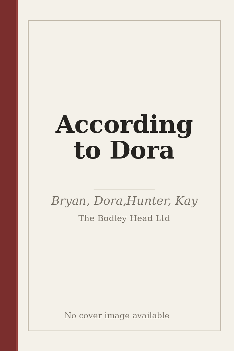 According to Dora - no cover image available