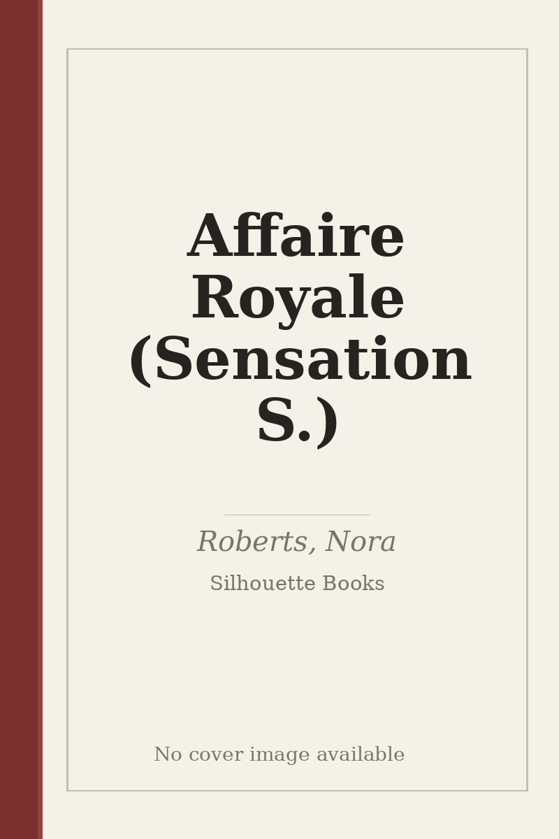 Affaire Royale (Sensation S.) - no cover image available
