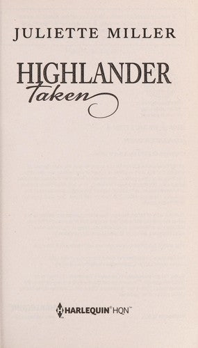 Highlander Taken (Hqn)