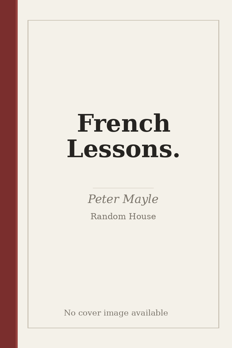 French Lessons. - no cover image available