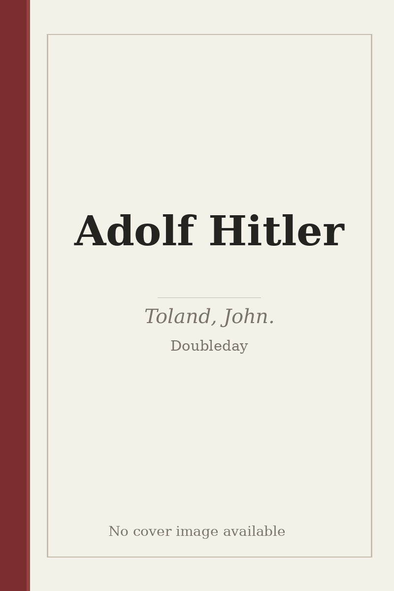 Adolf Hitler - no cover image available