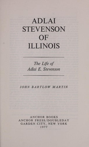 Adlai Stevenson of Illinois