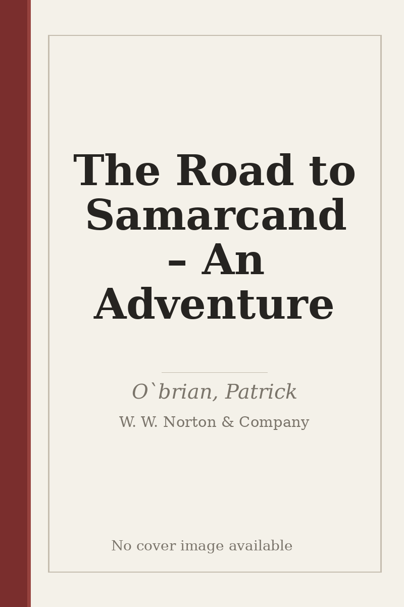 The Road to Samarcand – An Adventure - no cover image available