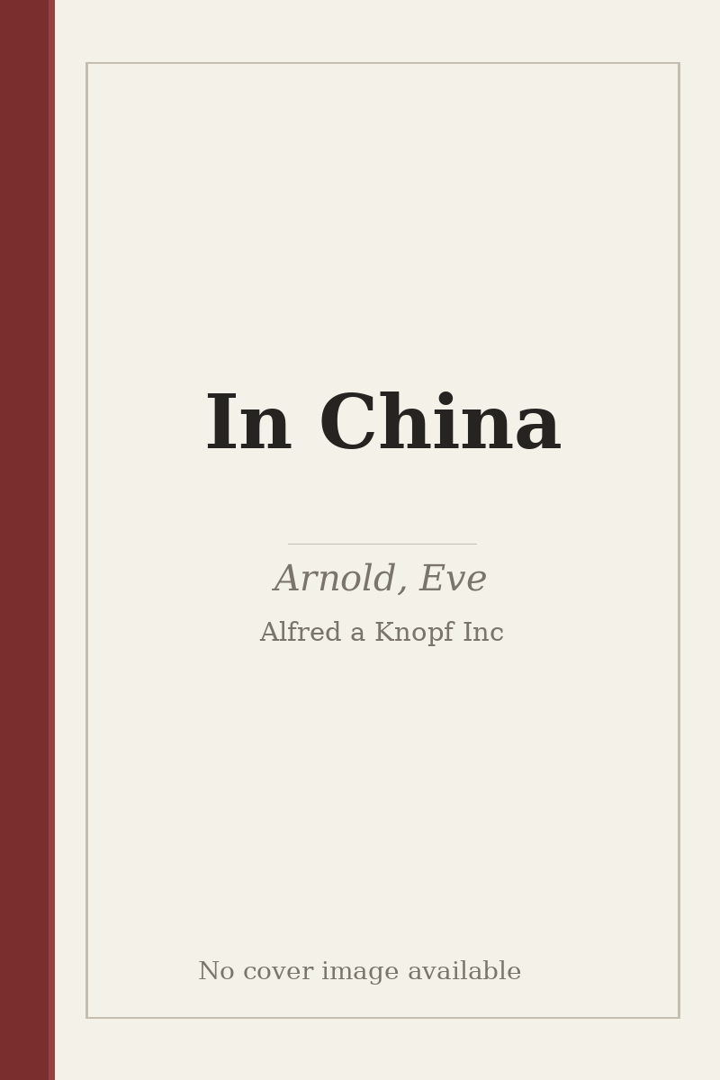 In China - no cover image available