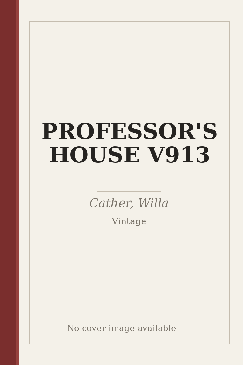 PROFESSOR'S HOUSE V913 - no cover image available