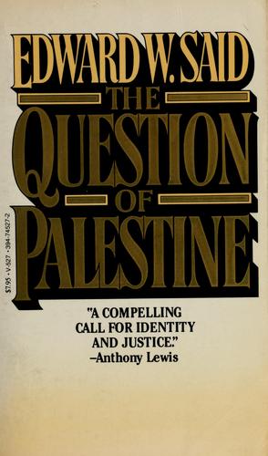 The Question of Palestine