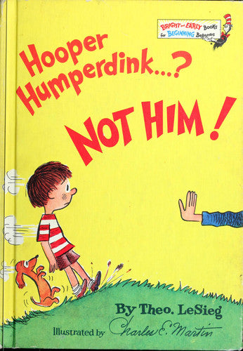 Hooper Humperdink ... ? Not Him! (Bright & Early Book ; 22)
