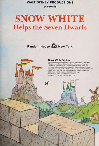 Walt Disney Productions presents Snow White helps the seven dwarfs