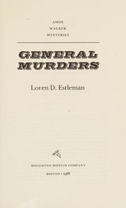 General Murders (Amos Walker Mystery)