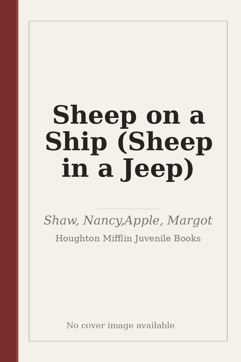 Sheep on a Ship (Sheep in a Jeep) - no cover image available