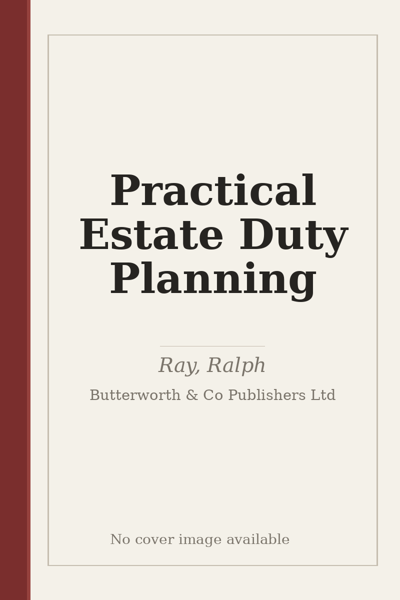 Practical Estate Duty Planning - no cover image available
