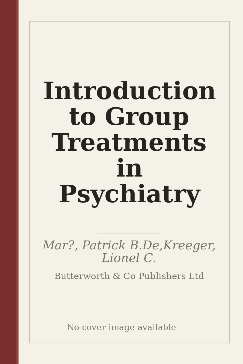 Introduction to Group Treatments in Psychiatry - no cover image available